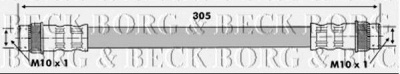 BORG & BECK bbh6687 -  Тормозной шланг